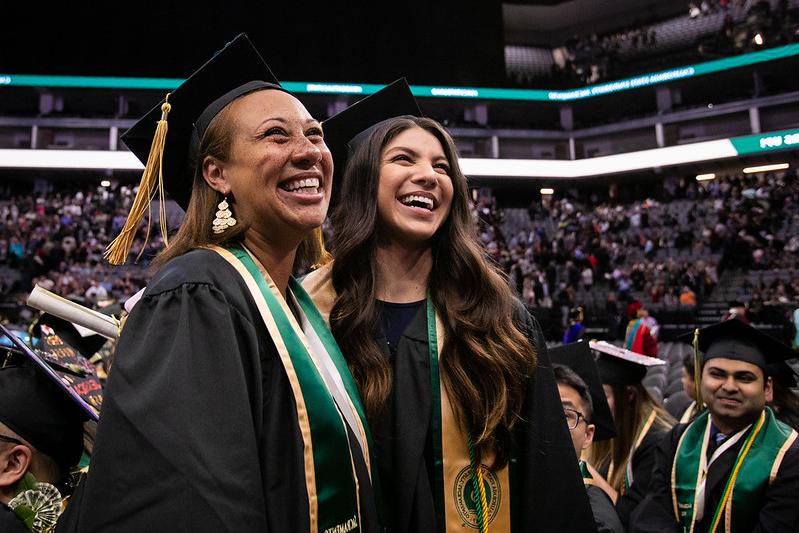 Smiling Grads at Commencement