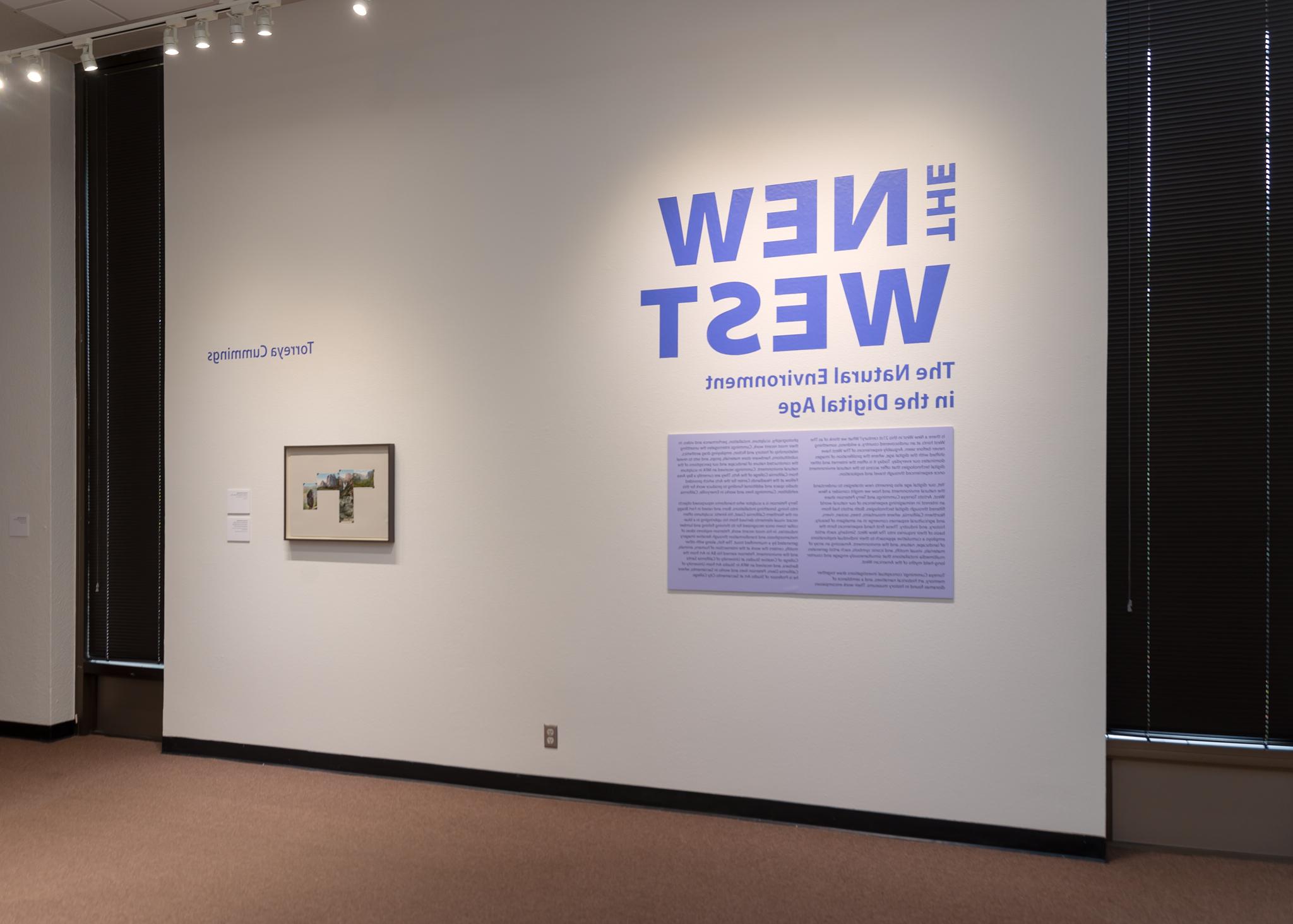 installation shot of the new west exhibit